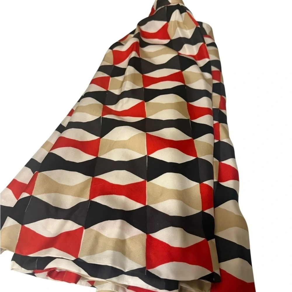 Kate Spade Red and Cream A-Line Skirt